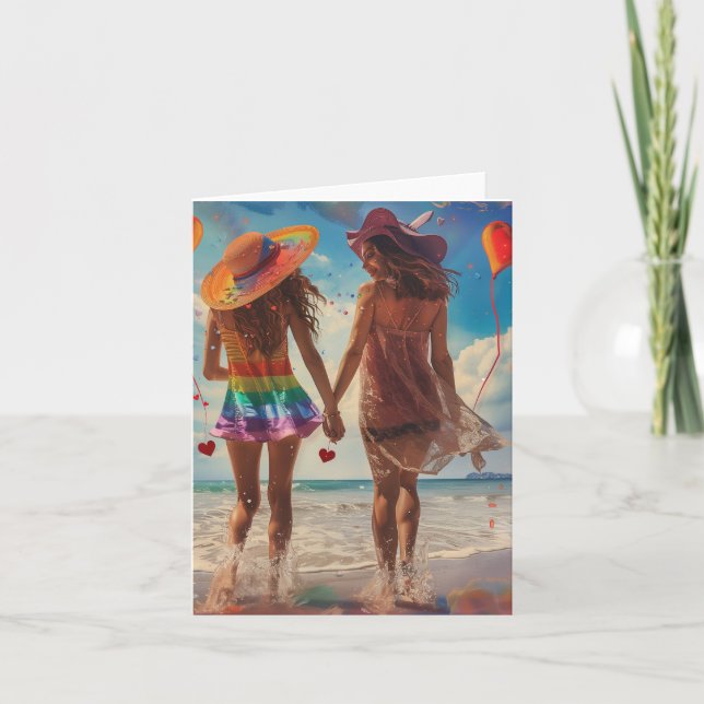 Cartão De Festividades Dia de os namorados Love Digital Art (Frente)