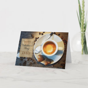 Cartão De Festividades Dia de os namorados para o tema do café masculino