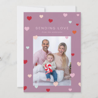 Cartão De Festividades Dia de os namorados Pequenos corações flutuando