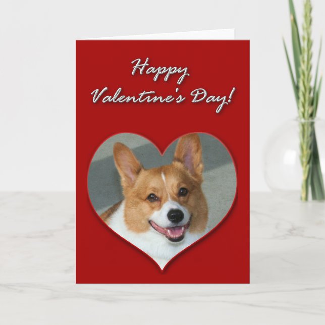 Cartão De Festividades Dia de os namorados Welsh Corgi (Frente)