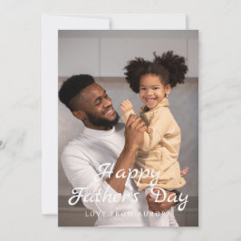 Cartão De Festividades Dia de os pais 1 minimalista feliz