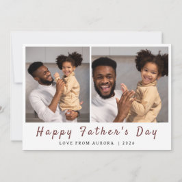 Cartão De Festividades Dia de os pais 2 minimalista feliz