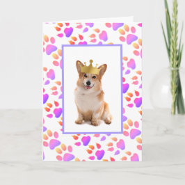 Cartão De Festividades Dia de os pais Corgi