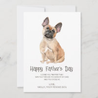 Dia de os pais de pintura de cães