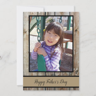 Cartão De Festividades Dia de os pais Feliz da Fotografia Personalizada d