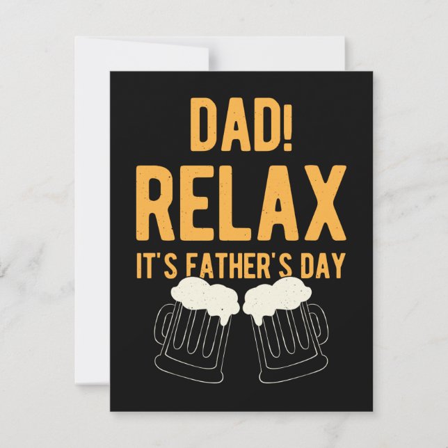 Cartão De Festividades Dia de os pais Feliz Engraçado (Frente)