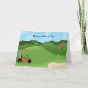 Cartão De Festividades dia de os pais Golfing
