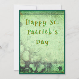 Cartão De Festividades Dia de São Patrício