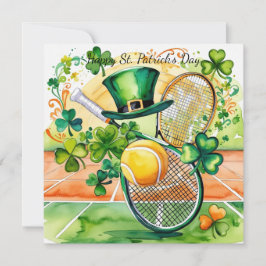 Cartão De Festividades Dia de São Patrício para tenista