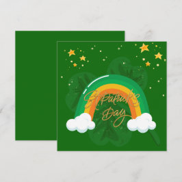 Cartão De Festividades Dia de São Patrício Verde