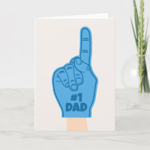 Cartão De Festividades Dia do Pai Pai Número Um