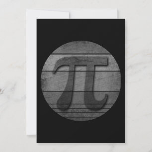 CARTÃO DE FESTIVIDADES DIA DO PI ENGRAÇADO PRETO E BRANCO