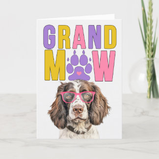Cartão De Festividades Dia dos Avós GrandMAW Springer GrandDOG