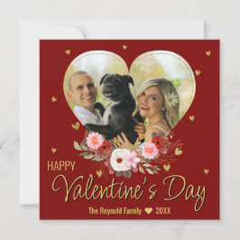 Cartão De Festividades Dia dos Namorados Coração Dourado Foto Corações co