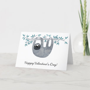 Cartão De Festividades Dia dos Namorados da Preguiça