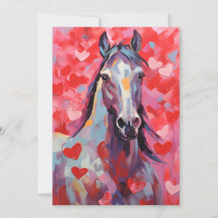 Cartão De Festividades Dia dos Namorados do Cavalo