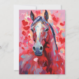 Cartão De Festividades Dia dos Namorados do Cavalo