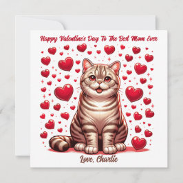 Cartão De Festividades Dia dos Namorados do Gato American Shorthair Ronro