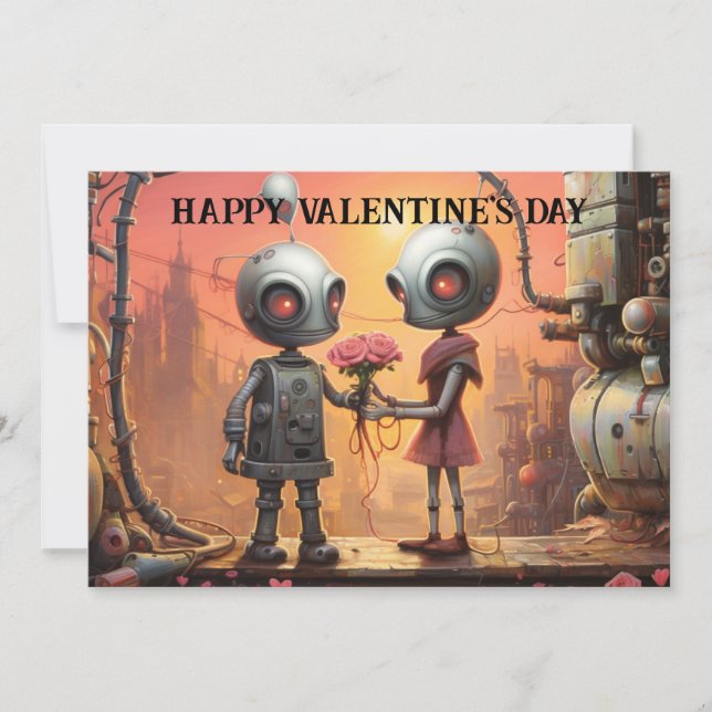 Cartão De Festividades Dia dos Namorados Fofo e Divertido para Crianças # (Frente)