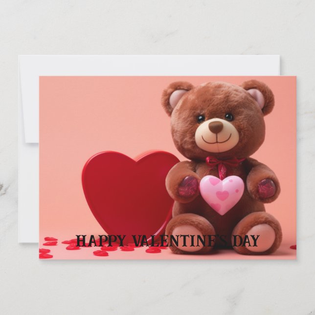 Cartão De Festividades Dia dos Namorados Fofo e Divertido para Crianças # (Frente)