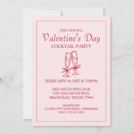 Cartão De Festividades Dia dos Namorados Fofo XOXO Rosa Vermelho