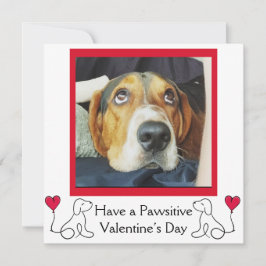 Cartão De Festividades Dia dos Namorados Foto de Cachorro Personalizável 