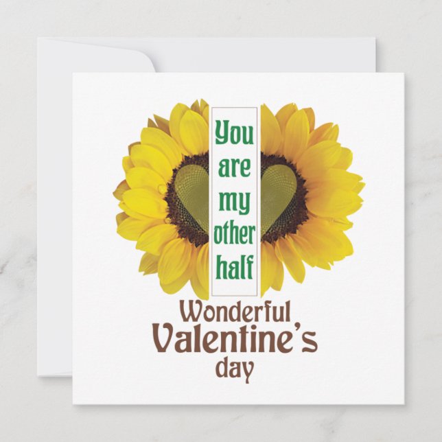 Cartão De Festividades Dia dos Namorados maravilhoso (Frente)