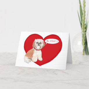 Cartão De Festividades Dia dos Namorados Shih Tzu