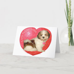 Cartão De Festividades Dia dos Namorados Shih Tzu