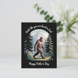 Cartão De Festividades Dia dos Pais Bigfoot Sasquatch Pai Divertido