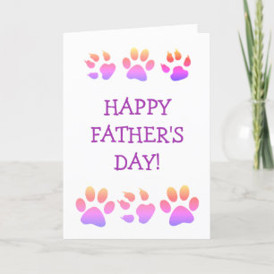 Cartão De Festividades Dia dos Pais Dog Dad