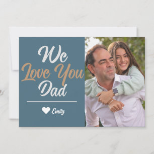 Cartão De Festividades Dia dos Pais foto família moderno simples