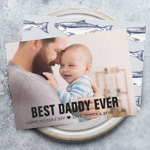 Cartão De Festividades Dia dos Pais Melhor Papai de Todos Foto Flat