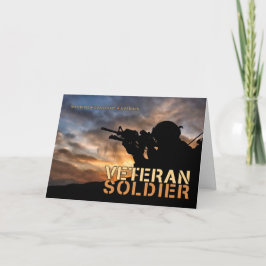 Cartão De Festividades Dia dos Veteranos Soldados Militares