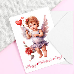 Cartão De Festividades Dia Feliz dos Namorados Cupido