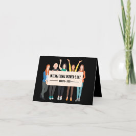 Cartão De Festividades Dia Internacional da Mulher