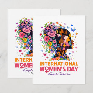 Cartão De Festividades Dia Internacional da Mulher