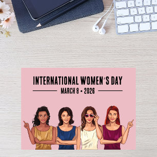 Cartão De Festividades Dia Internacional da Mulher