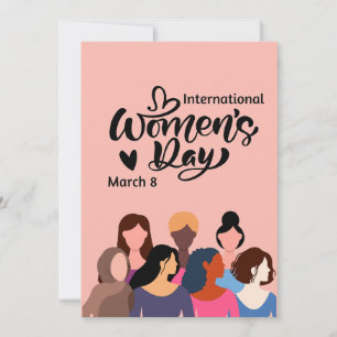 Cartão De Festividades Dia Internacional da Mulher 2025
