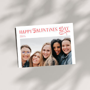 Cartão De Festividades Dia Moderno de Galentines Feliz Melhores Amigas Fo