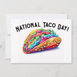 Cartão De Festividades Dia Nacional do Taco