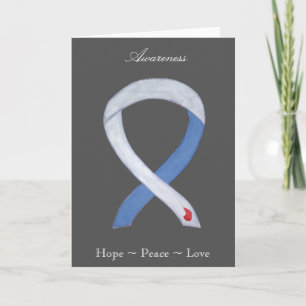 Cartão De Festividades Diabetes Awareness Ribbon IDDM Greeting Card