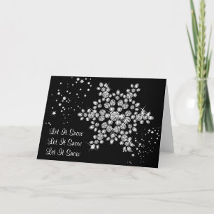 Cartão De Festividades Diamond Snowflake Card