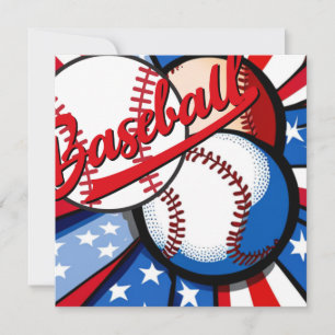 Cartão De Festividades Dias de Baseball