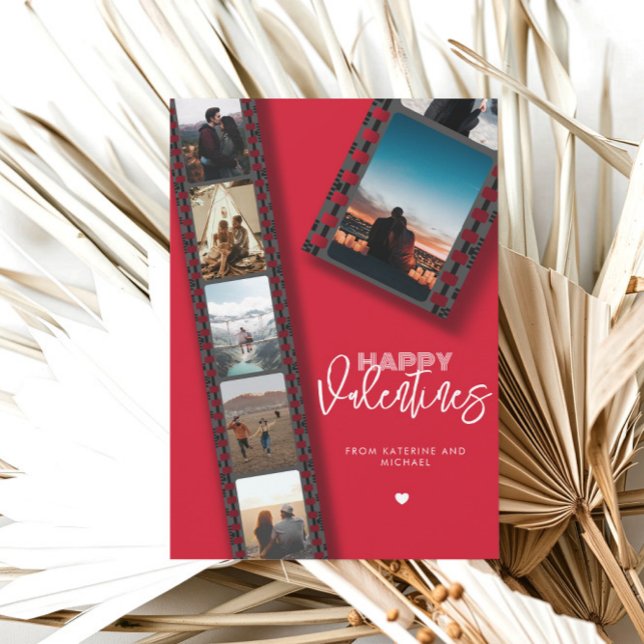 Cartão De Festividades Dias de os namorados Casal de Colagem de Fotografi (Criador carregado)