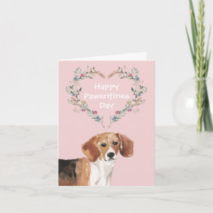 Cartão De Festividades Dias de os namorados de Cachorros Beagle