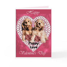 Dias de os namorados do Cocker Spaniel Puppies