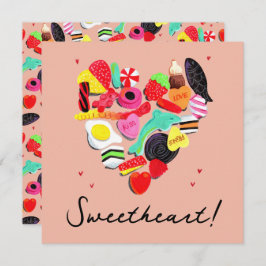 Cartão De Festividades Dias de os namorados Que Você É Tão Doce Cardíaco 