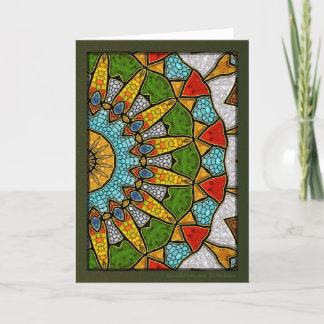 Cartão De Festividades Digital Sapphire Mandala