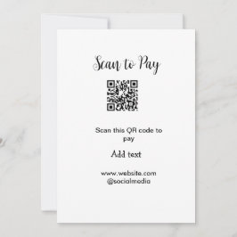 Cartão De Festividades Digitalizar para pagar digitalização código QR adi